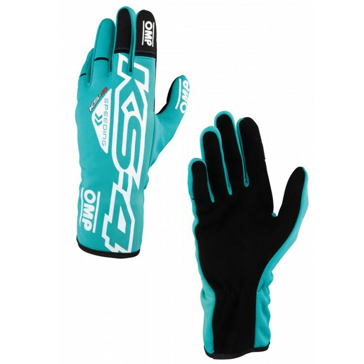 Kids Karting Gloves OMP KS-4 Green 5